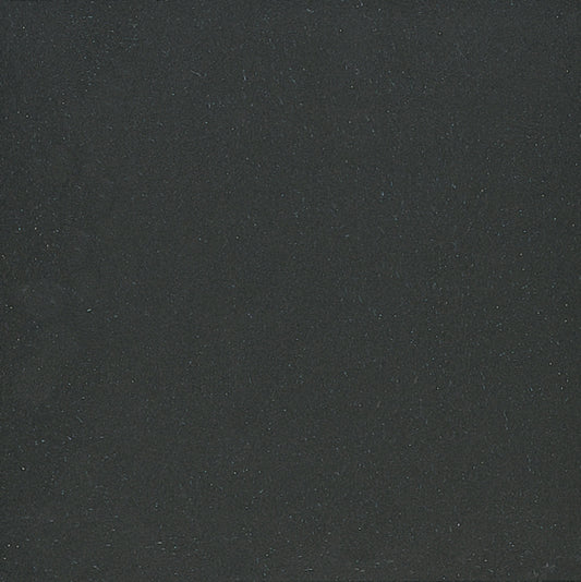 Global Collection Plain Ivory Black 12x12 Field Tile Matte