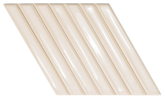 Spike Bars  Deep White 6x10 A Decorative Tile Gloss
