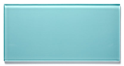 Glass Essentials Azure 2x8 Field Tile Glossy