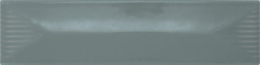 Color Story Pinstripes Tranquility 2x8 Wave Crest Decorative Tile Glossy