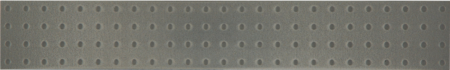 Native Metals White Iron 2x12 Perforated Decorative Tile Satin