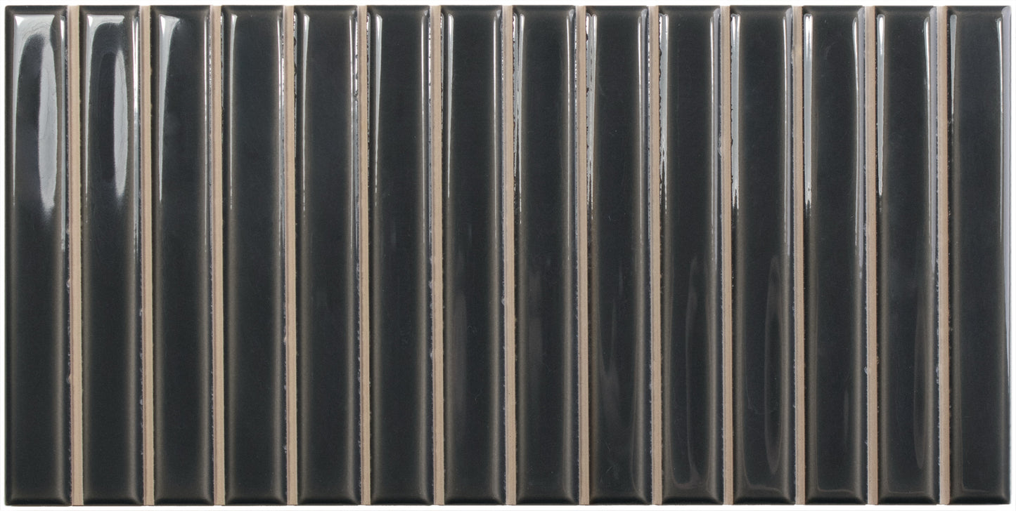 Sweet Bars Ebony 5x10 Field Tile Gloss