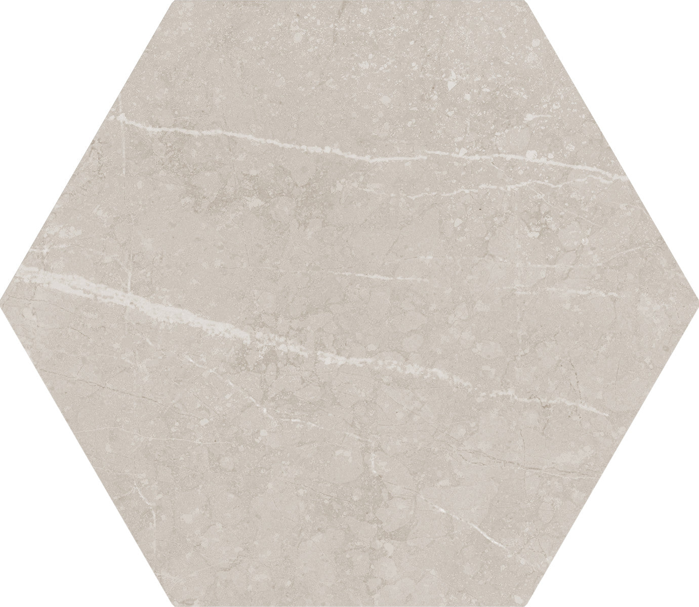 Love Affairs Petra Sand 8x9 Hexagon Field Tile Matte