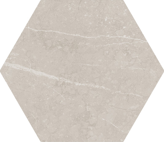 Love Affairs Petra Sand 8x9 Hexagon Field Tile Matte