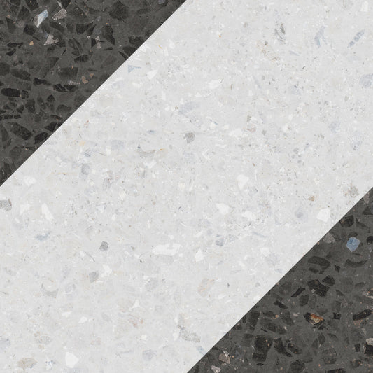 Drops Graphite 7x7 Natural Bit Decorative Tile Matte