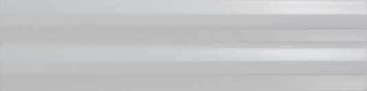 Stripes Ice White 3x12 Stripes Decorative Tile Glossy