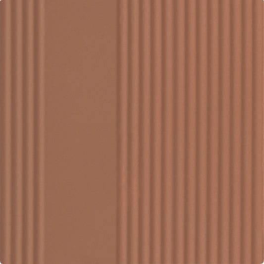 Rhyme and Reason Warm Terracotta 6x6 Square Ripple Field Tile