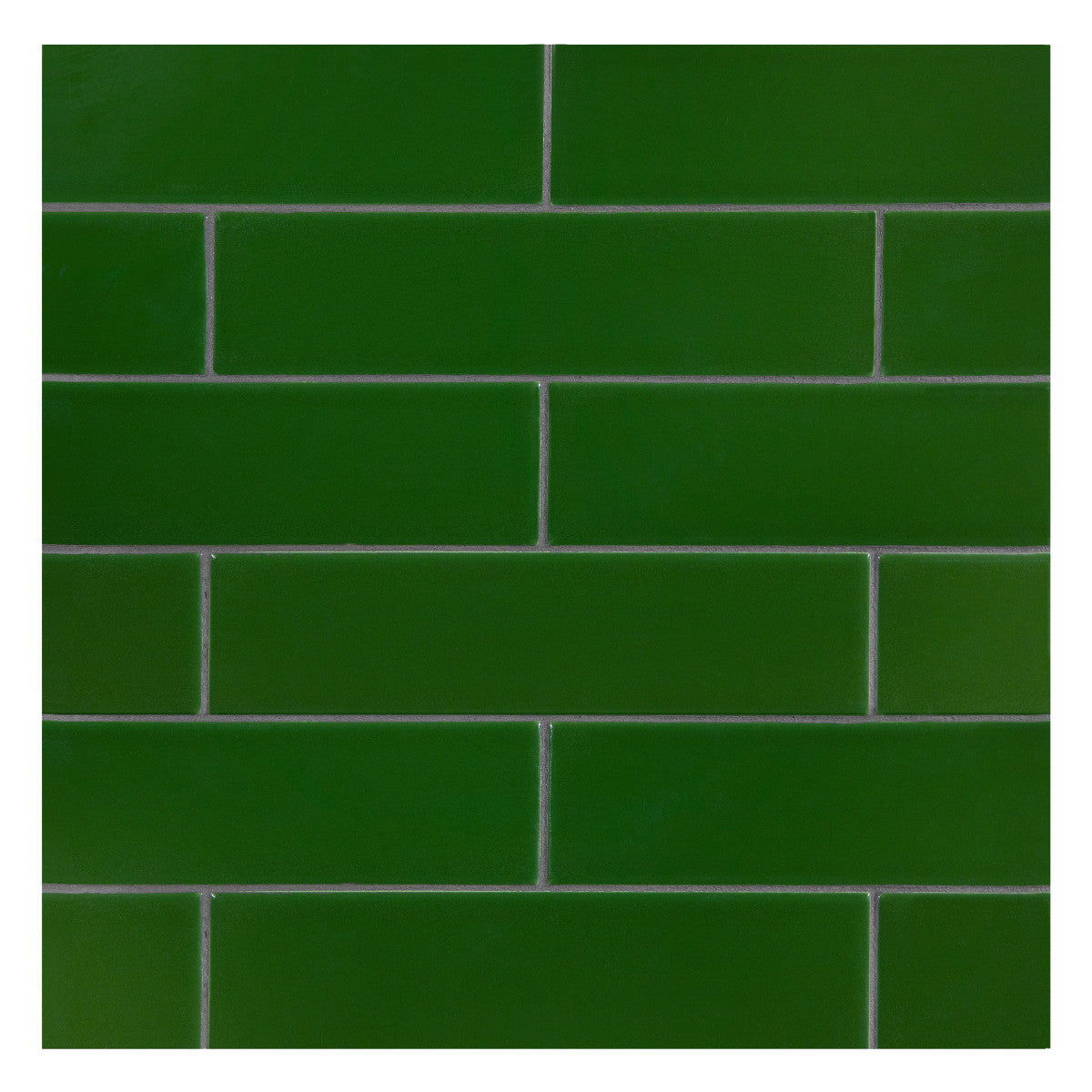 TrueTones Ceramics Lauren Green Crackle 2x8 Field Tile Crackle