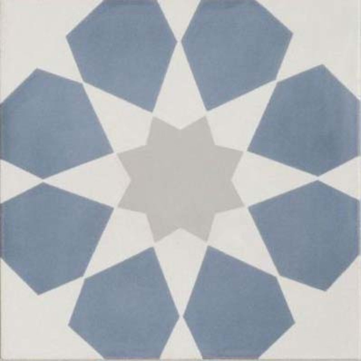 Duquesa Cement Mezzanotte 8x8 Fez Decorative Tile Matte