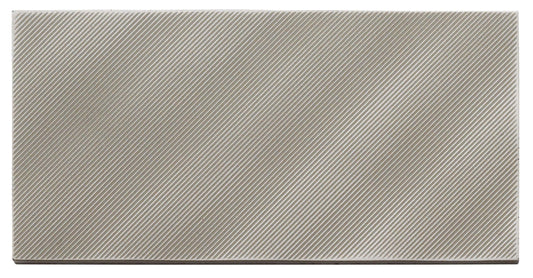 Refined Metal Stainless Gloss 4x9 Field Tile Linear Wave