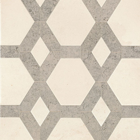 Studio Moderne Stone Paloma/Gascogne Blue 18x18 Hollywood Grand Decorative Pattern Honed