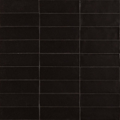 Santorini Black 2x6 Field Tile Semi-Matte