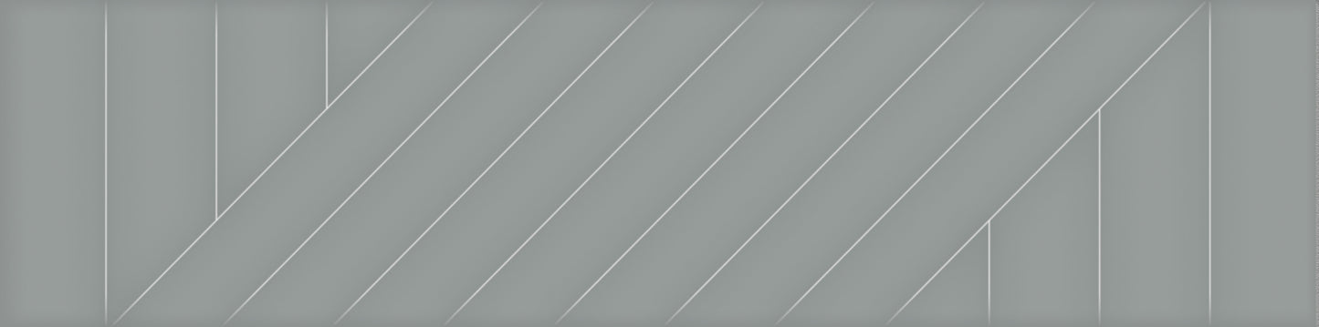 Opal 3D Dark Gray 3x12 Knot Decorative Tile Glossy