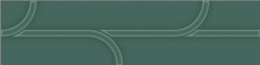 Opal 3D Green 3x12 Vine Decorative Tile Glossy