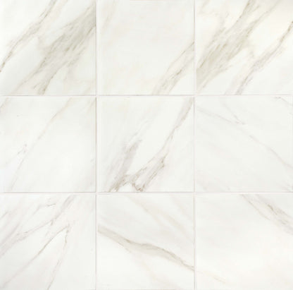 Mirasol Bianco Carrara 10x14 Field Tile Glossy Rectified