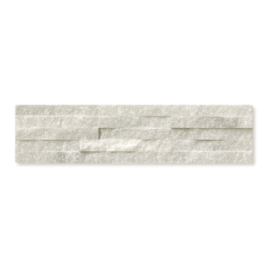 Cladding Series Alabaster 3x12 Mini Split Field Tile Split Face