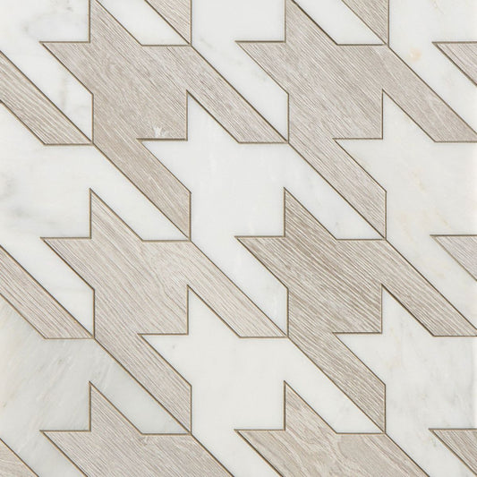 Sterling Row Linen 15x25 Argyle Mosaic Matte